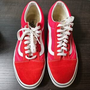 VANS Off the Wall Core Classic Skater Sneaker Shoe Size M 9.5 W 11 - Red 751505